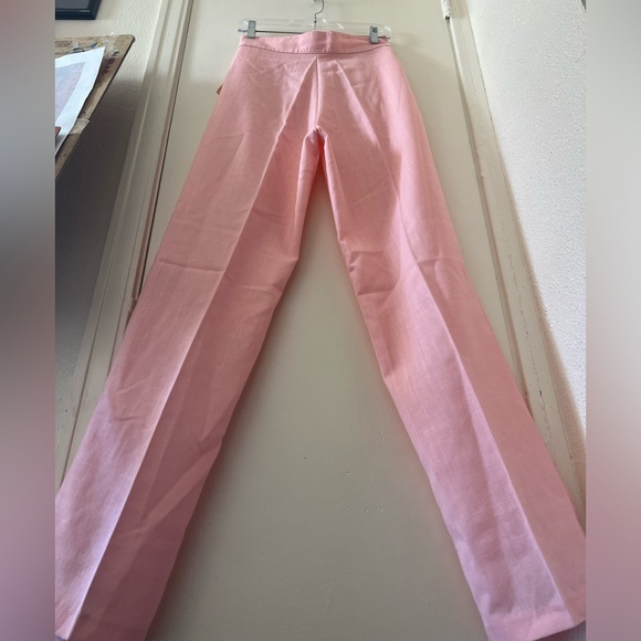 Vintage New w/ Tags! Pink 50’s Pleated Cigarette Pants / Slacks Deadstock Sears - Picture 2 of 9